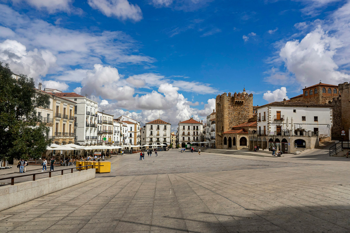 La plaza Mayor de Cáceres